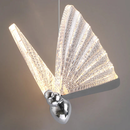 Modern LED Butterfly Pendant Light Fixture Luminaire Bedroom Chanderlier Hanging Ceiling Lamps Bedside Living Room Home Indoor