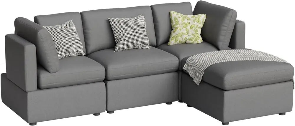 Sofa Couch Convertible Sofa Modular Sectional Sofa Couch for Living Room 3-Seat