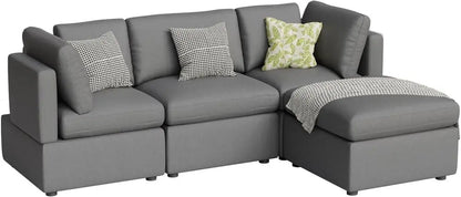 Sofa Couch Convertible Sofa Modular Sectional Sofa Couch for Living Room 3-Seat