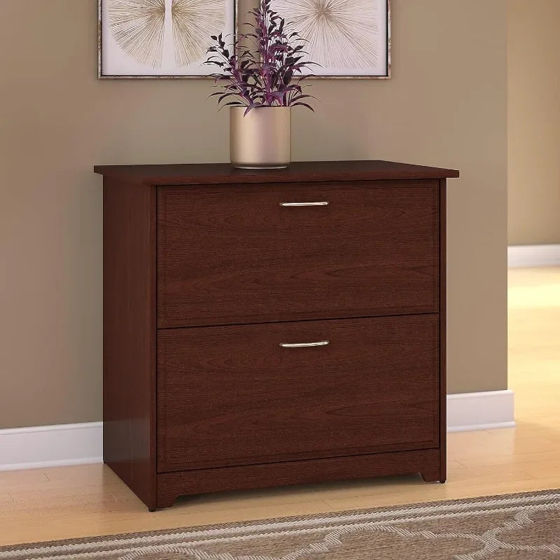 2 Drawer Lateral File Cabinet | Letter, Legal, and A4-Size Document Storage for Home Office,Harvest Cherry