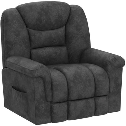 Swivel Rocker Recliner Chair Oversized Manual 360 Degree Swivel Recliners,Extra Wide Overstuffed Reclining Chair for Living Room