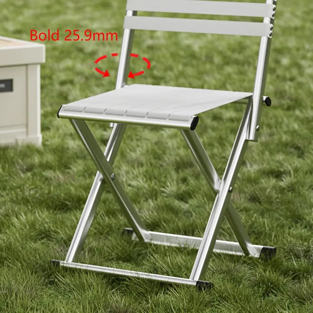 Chaises pliantes pour l'extérieur Tabouret pliable portable Meubles d'extérieur pliants Chaises de salle à manger de patio avec cadre en métal Empilables