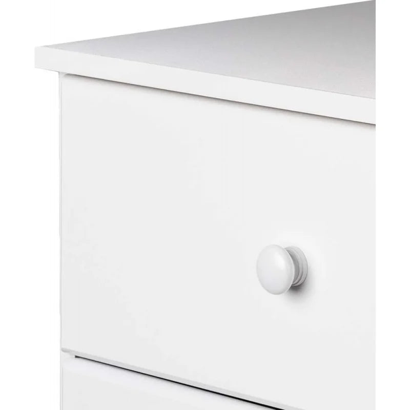 Commode haute blanche Prepac Astrid : 16 po de profondeur x 20 po de largeur x 52 po de hauteur, commode à 6 tiroirs pour chambre à coucher par Prepac - Commode parfaite