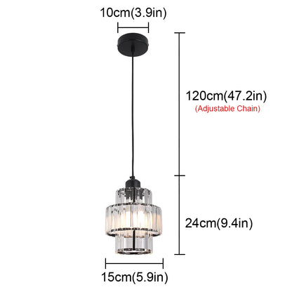 Modern K9 Crystal Pendant Light Led Ceiling Lamp Living Dining Room Nordic Chandelier Aisle Kitchen Island Decor Balcony Fixture