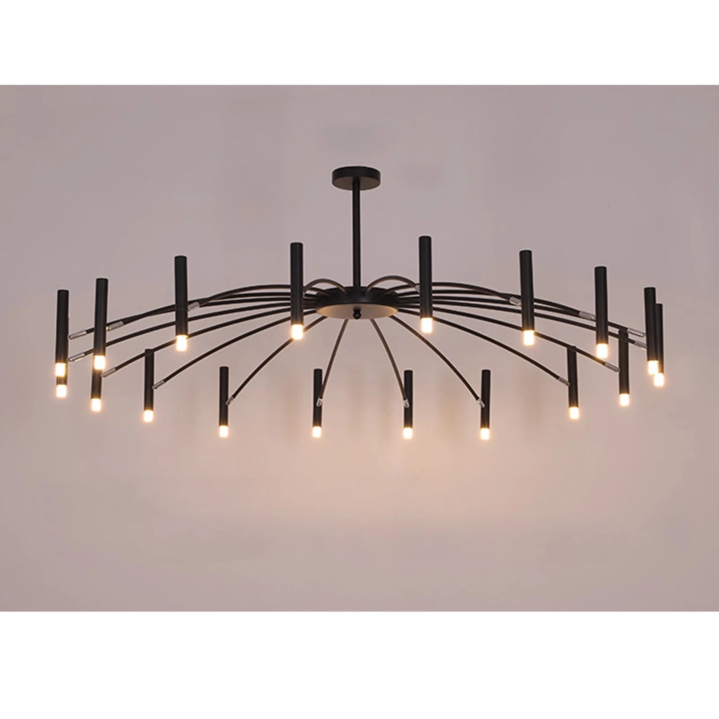 Modern Black Branch Chandelier Metal Pendant Light Nordic Ceiling Lamp Fixtures