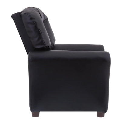 The Traditional Kids Recliner Chair, Toddler Ages 1-5 Years, PU Faux Leather Black sofas for living room  sofa cama