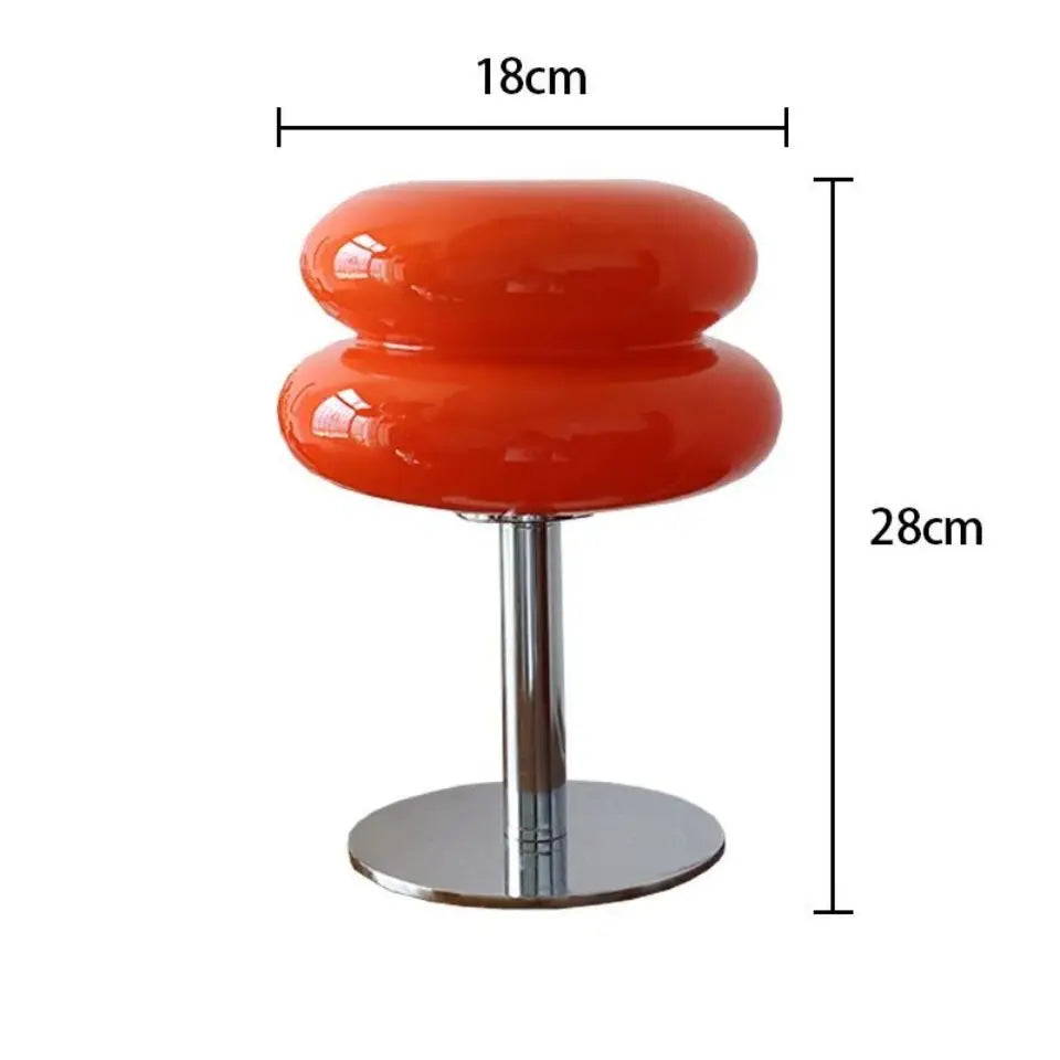 Lampe de table en verre macaron, lampe de bureau à tarte aux œufs, lampe de bureau à intensité variable trichromatique, éclairage d'ambiance pour salon, chambre à coucher, chevet