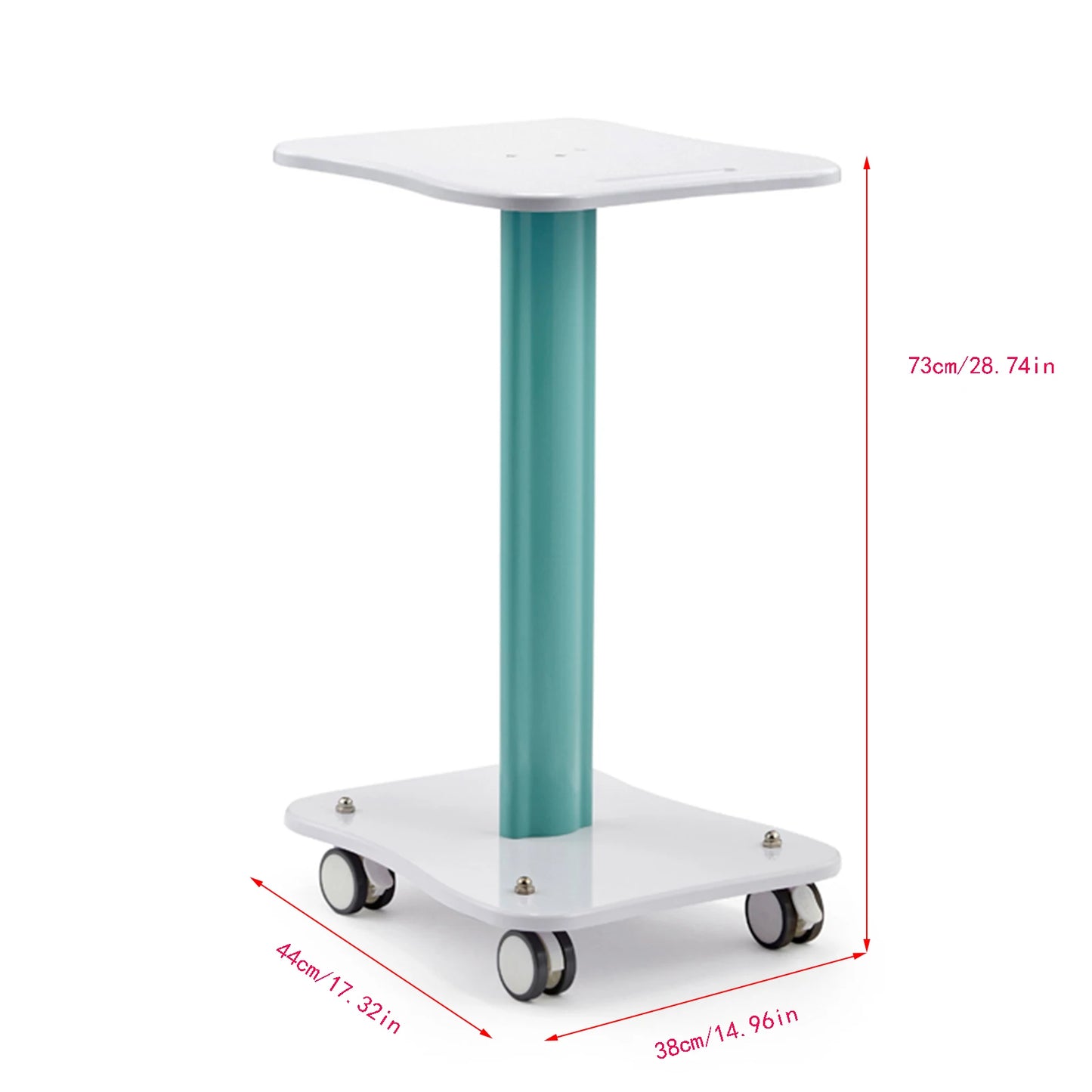 Max Load 40Kg Salon Table Trolley Stand Rolling Cart Beauty Wheel Holde Trolley Stand Beauty Equipment Machine Moving Cart