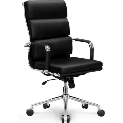 Office Desk Chair,Ergonomic Executive Leather Modern Conference Task, Adjustable Padded Swivel Rolling Home Office Chair