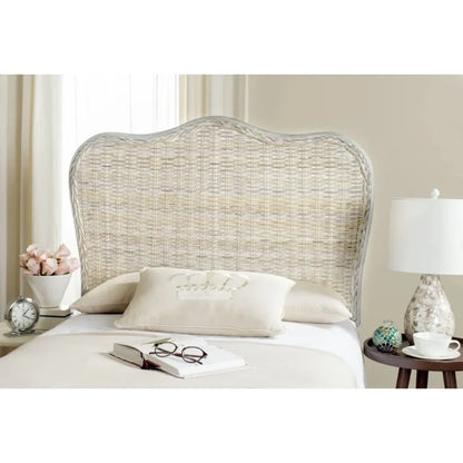 Home Collection Imelda White Washed Headboard (King),Original Bed Headboards Large Bed Headboards