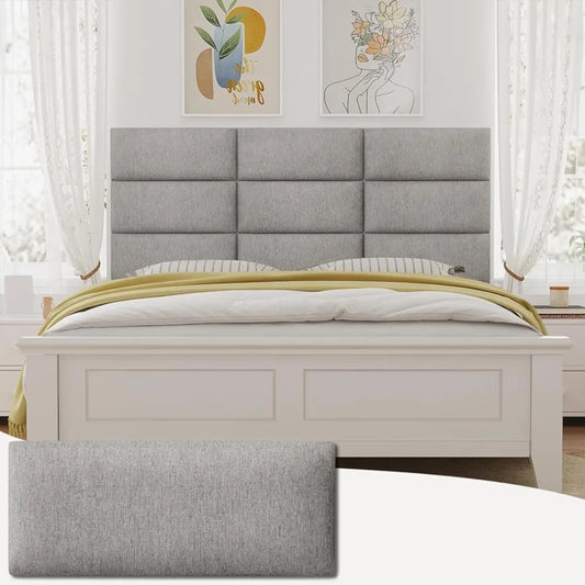 Cabecero tapizado para cama de matrimonio tamaño king, cabecero para cama de 10" x 24", cabeceros con envío gratuito para camas tamaño queen