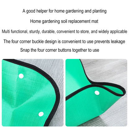 1Pc New Home Gardening Supplies Planting Mat Potting Pad Foldable Garden Plant Flower Pot Reusable Transplanting Waterproof Mats