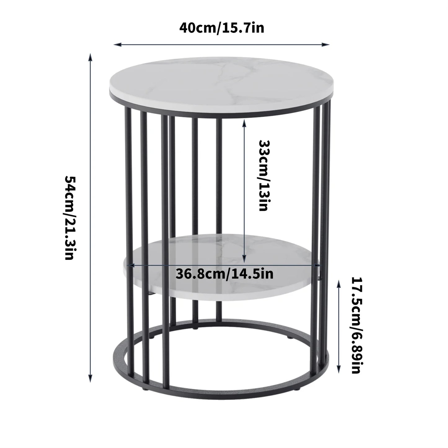 Mesa auxiliar de marco alto, mesa de noche de piedra sinterizada, mesa auxiliar con espacio de almacenamiento para café