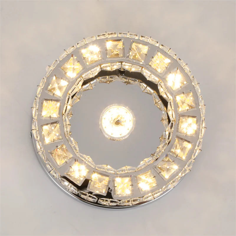 Simple Bedroom Ceiling Lamp Crystal Led Lighting Chandelier Suitable For Cloakroom Aisle Porch Changeable Pendant Lamp Fixture