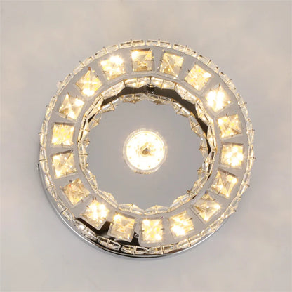 Simple Bedroom Ceiling Lamp Crystal Led Lighting Chandelier Suitable For Cloakroom Aisle Porch Changeable Pendant Lamp Fixture