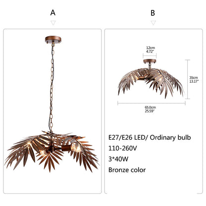 Modern Boho coconut tree leaf chandelier E27 Loft creative hanging lamp for living room bedroom restaurant apartment lobby hotel