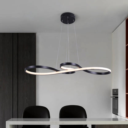 Lampe suspendue moderne en acrylique nordique, plafonnier à LED, design artistique, luminaire suspendu minimaliste pour salle à manger, intérieur