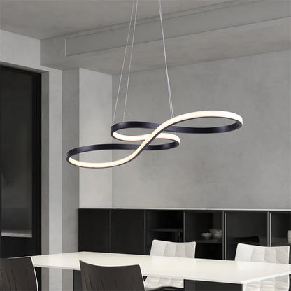 Modern Pendant Light With Remote Dimmabl Decor Living Room Chandeliers Led Simple Luminaire Dimming Kitchen Florarium Fixtures