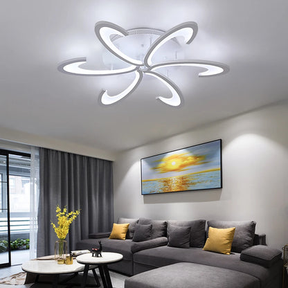 Plafonnier LED moderne en acrylique, éclairage d'intérieur, luminaire décoratif de plafond, idéal pour un salon, une chambre à coucher ou une cuisine