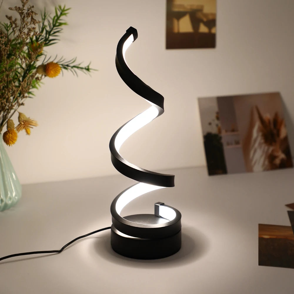 1PC Modern Simple Table Lamp Bedroom Bedside Desk Creative Art Decorative Table Lamp