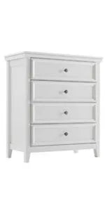 White Dresser for Bedroom, Drawer, Tall Nightstand, Modern White Drawer Cabinet for Living Room,Home Office