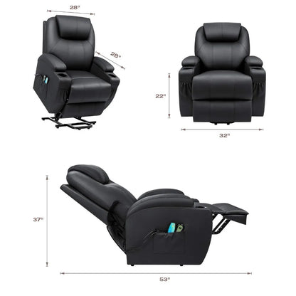 New Electric Power Lift Recliner Chair for Elderly Reclining Sofa for Living Room with Massage and Heat