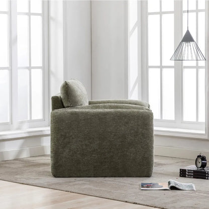 Sillón extragrande Shenier - Sillón moderno con acento, sofá individual, 38,6 pulgadas de ancho, cómodos asientos para sala de estar y dormitorio