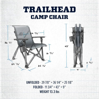 Chaises de plage Trailhead Chaise de camping pliable Chaises longues Chaises pour salon Meubles d'extérieur Camping Pliable Pliable