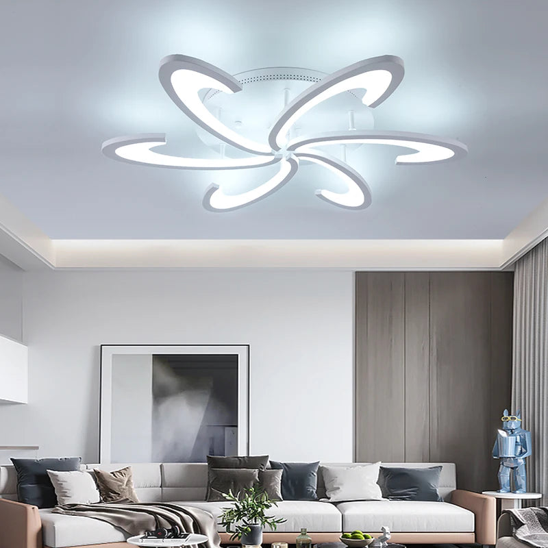 Modern Interior Acrylic Ceiling Lamp Living Room Bedroom Pendant Lamp Decorative Home Lighting Fixtures Indoor Chandelier Lustre