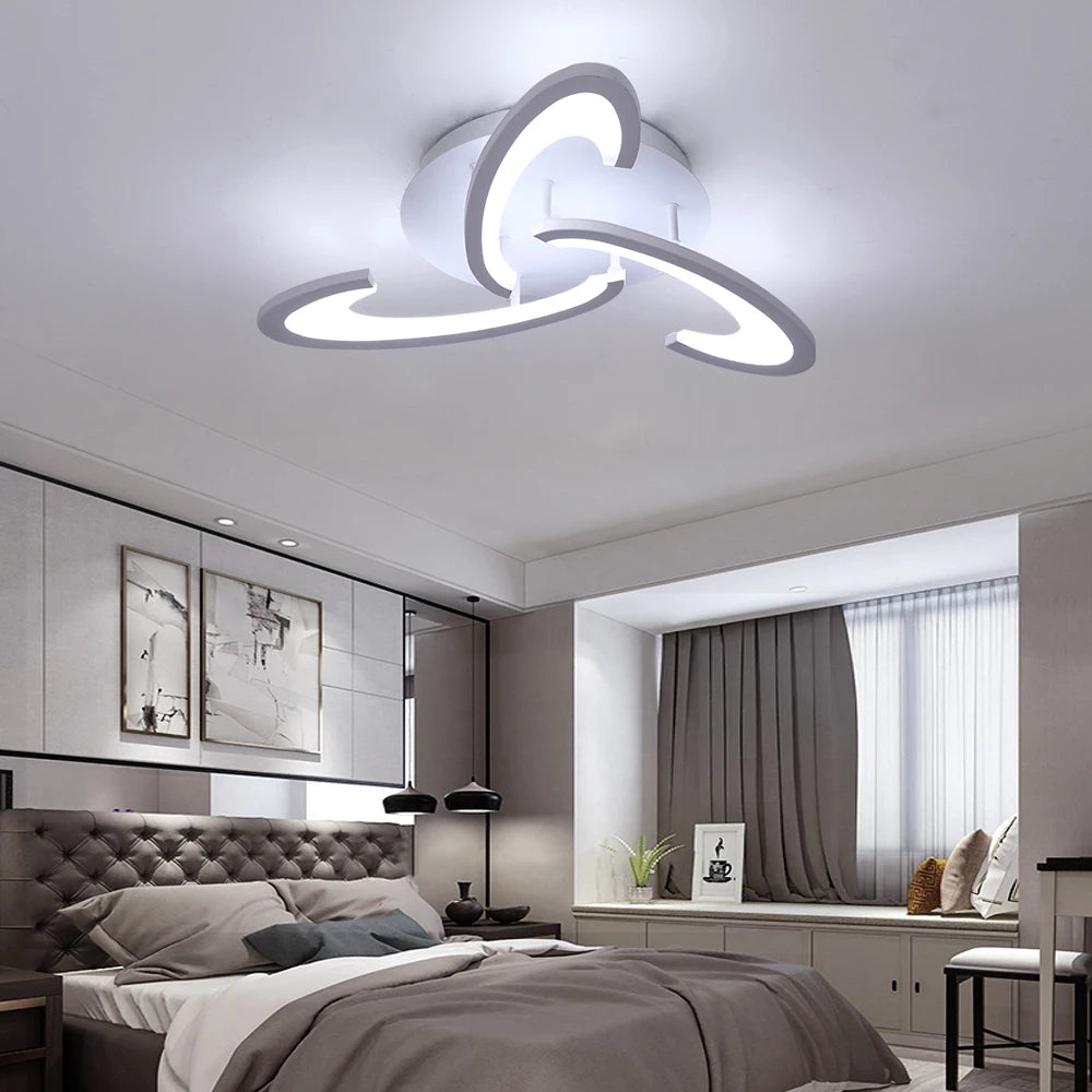 Lámparas de techo LED de acrílico modernas, iluminación brillante para sala de estar, dormitorio, cocina, accesorios de iluminación colgantes nuevos