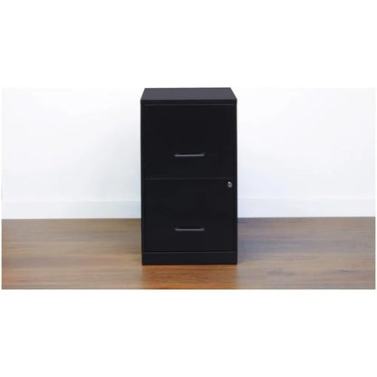 2 Drawer Letter File Cabinet in Black