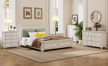 White Dresser for Bedroom, Drawer, Tall Nightstand, Modern White Drawer Cabinet for Living Room,Home Office