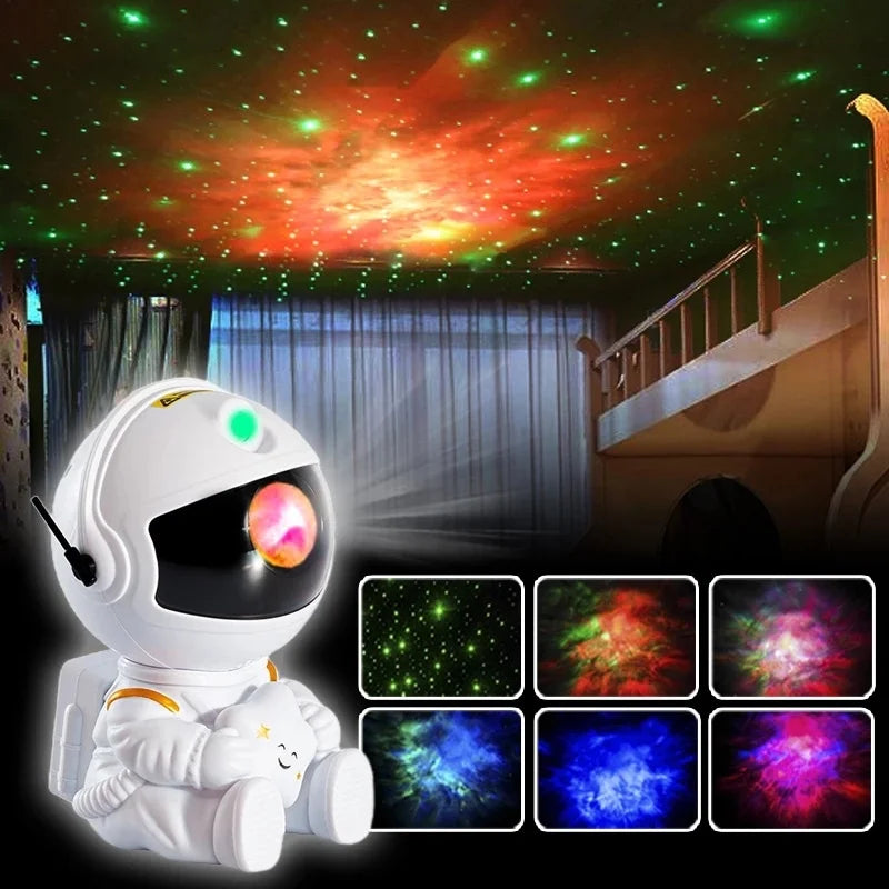 Projecteur de galaxie à LED, veilleuse, projecteur d'étoiles, projecteur d'astronaute, lumière de galaxie pour la maison, décoration de chambre à coucher, cadeau pour enfants