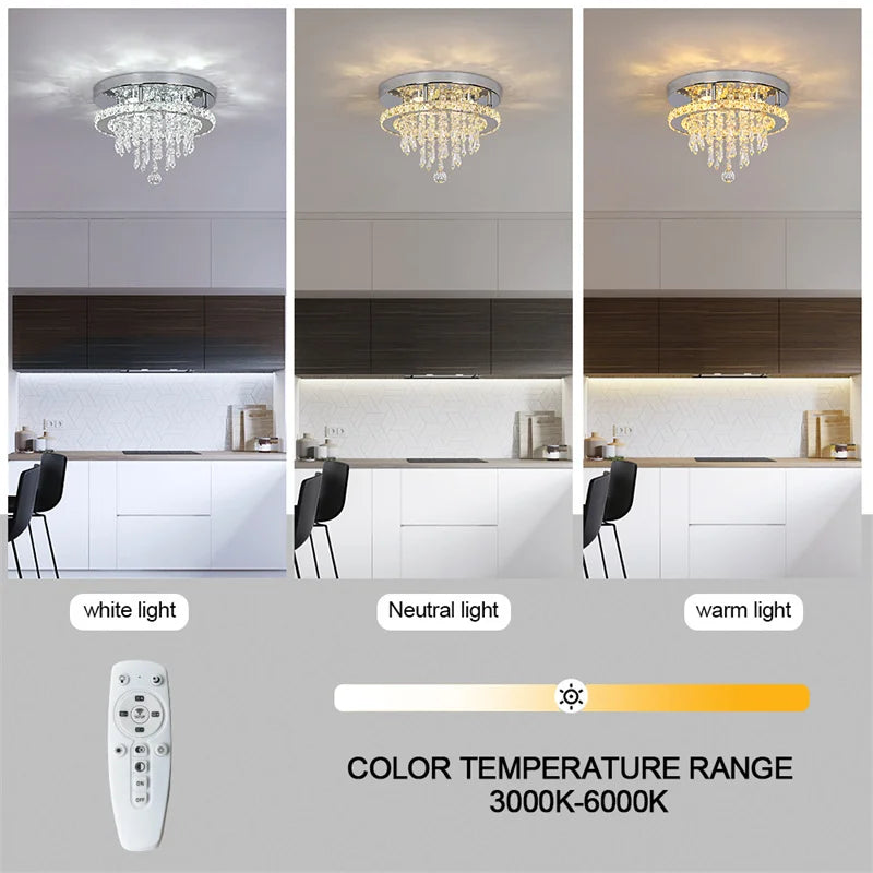 Modern Dimmable For Bedroom Pendant Light With Remote Control Dining Room Fixtures Home Decor Hanging Chandelier Ceiling Lamp