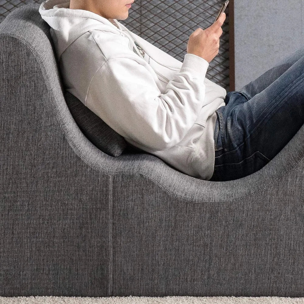 Chaise lounge ZINUS Lotus Zero Gravity, sillón reclinable de espuma para sala de estar, posicionamiento ergonómico para una mejor relajación, almohada incluida