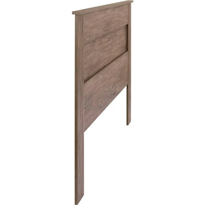 Tête de lit élégante en panneau de bois plat pour lits king size, tête de lit king size en bois simpliste 2,25" P x 81" L x 48" H, gris flotté