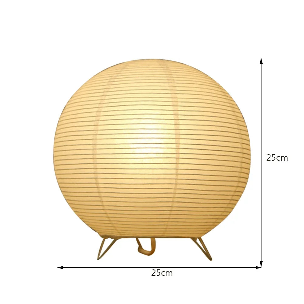 Lampe de table en papier nordique à monter soi-même, style japonais, moderne, pour salon, bureau, chambre à coucher, chevet, éclairage de nuit à LED, décorations pour la maison