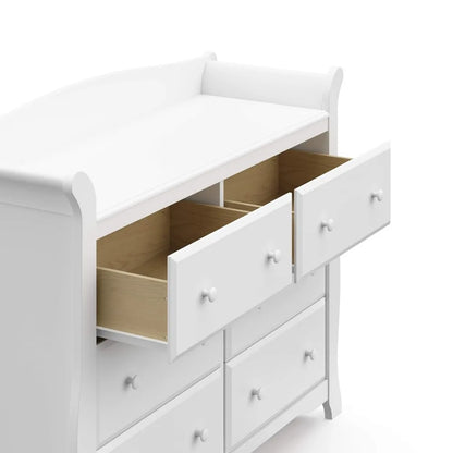 Avalon 6 Drawer Double Dresser Dresser for Bedroom,Nursery Dresser OrganizerChest for Bedroom with 6 Drawers, Classic Design