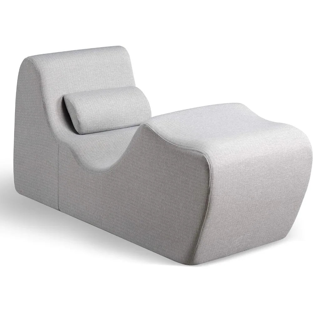 Chaise lounge ZINUS Lotus Zero Gravity, sillón reclinable de espuma para sala de estar, posicionamiento ergonómico para una mejor relajación, almohada incluida