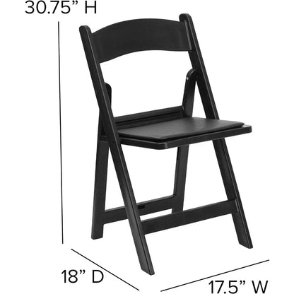 Silla plegable con envío gratuito Silla plegable - Resina blanca - Paquete de 4 Capacidad de peso Cómoda silla para eventos Camping Playa Pesca