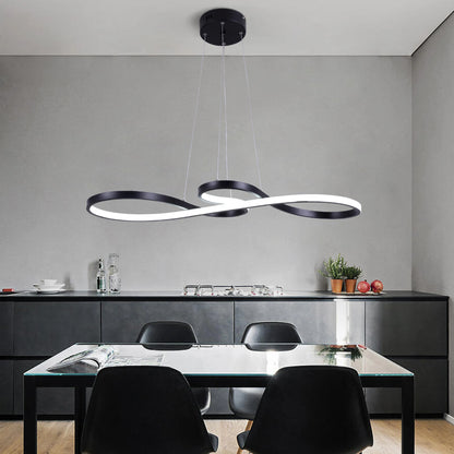 Lampe suspendue moderne en acrylique nordique, plafonnier à LED, design artistique, luminaire suspendu minimaliste pour salle à manger, intérieur