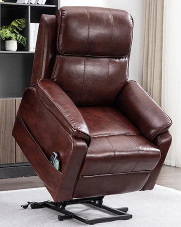 Furniture supplies COMHOMA Leather Recliner Chair Rocker with Heated Massage Ergonomic Lounge 360 Degree Swivel Single Sofa Seat