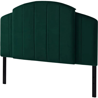 Headboard for Full/Queen/King Size Bed, Heights From 37 To 49 Inch Adjustable Emerald Green Set of 1, Bed Headboard Velvet