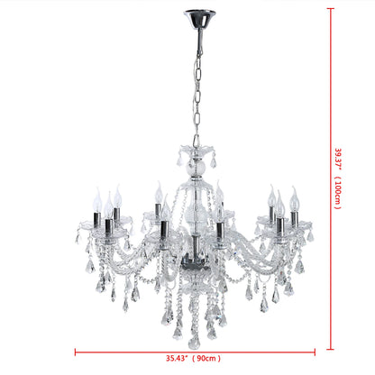 Yonntech 4/6/8/10/15 arms Lights Crystal Chandelier Pendant Ceiling Light Chandelier Lamp Living room light Vintage