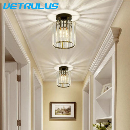 Modern Ceiling Lamp Mininalist Led K9 Crystal Ceiling Light Chandelier Bedroom Decor Luxury Living Dining Room Balcony Corridor