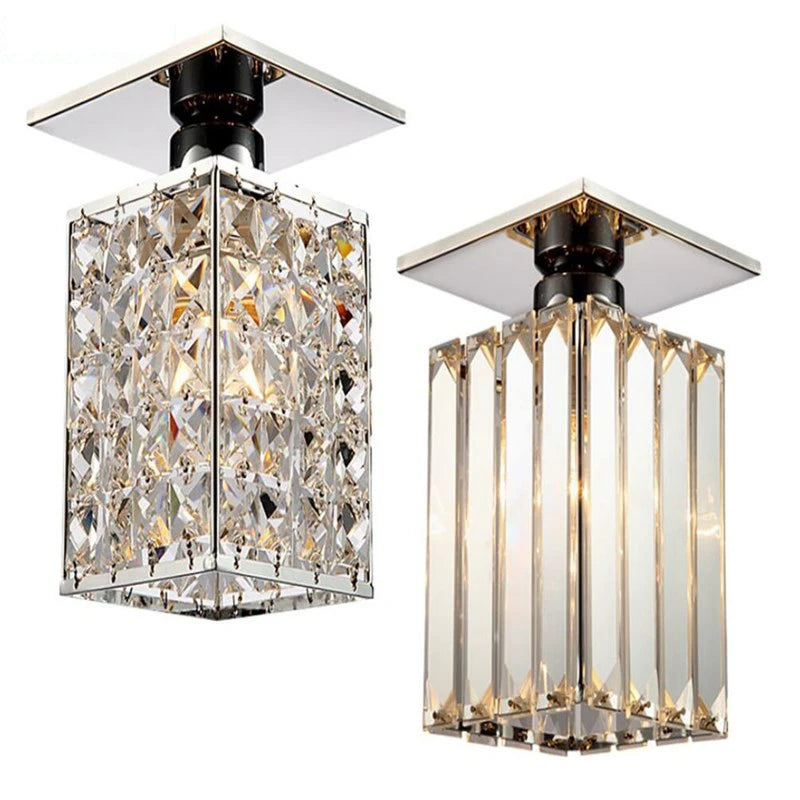 Modern Ceiling Lamp Mininalist Led K9 Crystal Ceiling Light Chandelier Bedroom Decor Luxury Living Dining Room Balcony Corridor