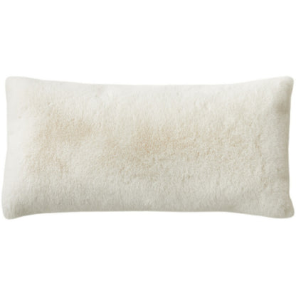 Double Sided Rabbit Hair Waist Sofa Pillow