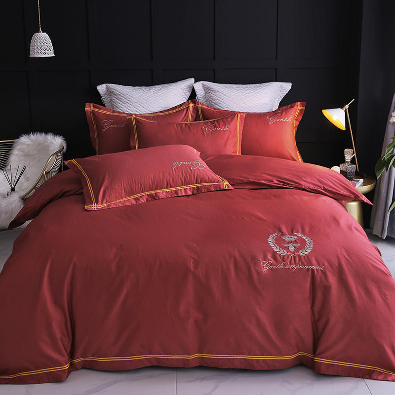 Four-piece Household Simple Cotton Bed Duvet Cover