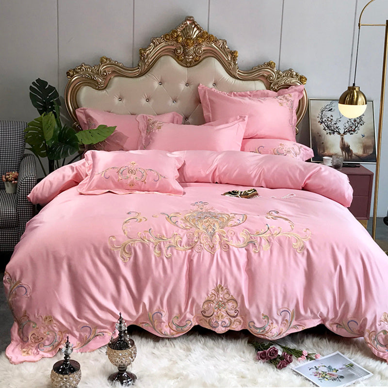 Four-piece Bed Full Cotton Pure  Sheet Style Luxury