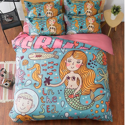 Drap de lit trois pièces mignon et tendance 1.2